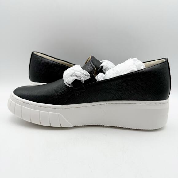 Naturalizer Womens Daphne Sneakers US 12M EU 43 Black Leather Slip on Casual NIB - Picture 7 of 13